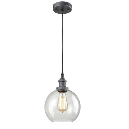Rustic Clear Globe Pendant Light Island Pendant Lighting