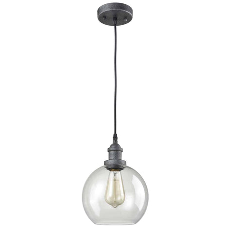 Rustic Clear Globe Pendant Light Island Pendant Lighting