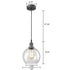 Rustic Clear Globe Pendant Light Island Pendant Lighting