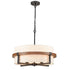 Rustic Drum Chandelier 4-Light Dining Room Chandelier