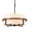 Rustic Drum Chandelier 4-Light Dining Room Chandelier