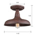 Bovino Rustic Industrial Barn Semi Flush Mount Ceiling Light