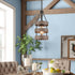 Rustic Kitchen Island Pendant Light Wood Finish
