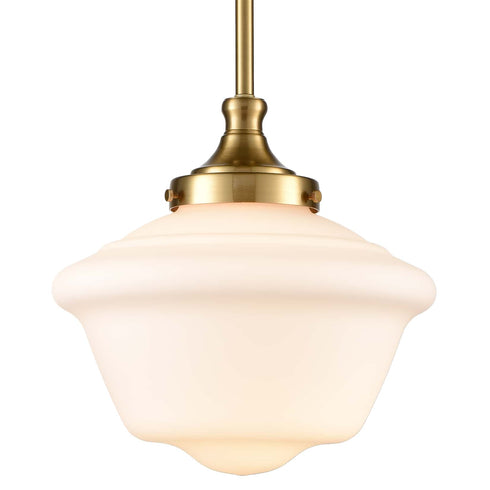 Schoolhouse Glass Pendant Light Fixture for Kitchen Island