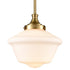 Schoolhouse Glass Pendant Light Fixture for Kitchen Island