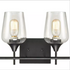 Sondrio Industrial 4-Light Black Vanity Lighting Jar Glass Wall Sconces