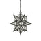Camaiore Seeded Glass Industrial Moravian Star Pendant Light 13 Inches