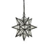 Camaiore Seeded Glass Industrial Moravian Star Pendant Light 13 Inches