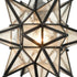 Camaiore Seeded Glass Industrial Moravian Star Pendant Light 13 Inches