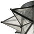 Mattinata Seeded Glass Moravian Star Flush Mount Ceiling Light, 15-Inch, Black
