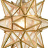 Seeded Glass Moravian Star Light Gold Pendant Lighting 13 Inches