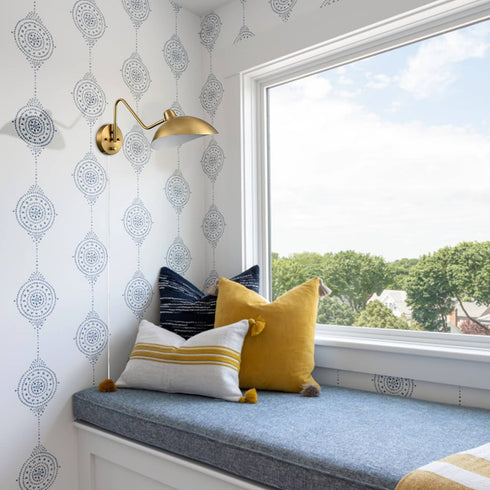 Set of 2 Modern Brass Metal Wall Sconce with On/Off Switch Plug-in or Hardwired Swing Arm Wall Light Fixture