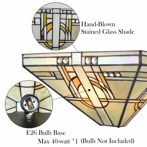 Tiffany Style Wall Sconces with Stained Glass Wall Light