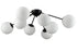 Sputnik Globe Chandelier Black Ceiling Light- 8 Light