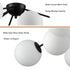 Sputnik Globe Chandelier Black Ceiling Light- 8 Light