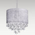 Stem Adjustable Crystal Drum Chrome Modern Chandeliers