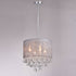 Stem Adjustable Crystal Drum Chrome Modern Chandeliers