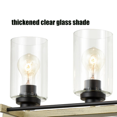 Farmhouse 5-light Black Chandelier Light Fixtures For Dinning Room Island Kitchen