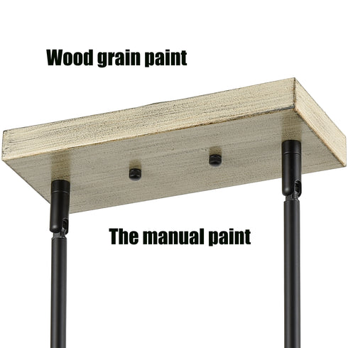 Farmhouse 5-light Black Chandelier Light Fixtures For Dinning Room Island Kitchen