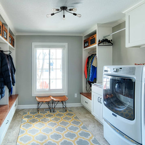 Modern 5-light Black Sputnik Flush Mount Ceiling Light for Living Room