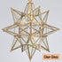 Modern Moravian Star Pendant Light Boho Gold Hanging Light 16 Inch