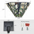 Tiffany Wall Sconces Vintage Stained Glass Wall Light