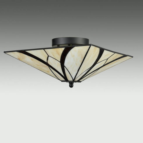 Tiffany Colored Glass Industrial Ceiling Lights for Kitchen