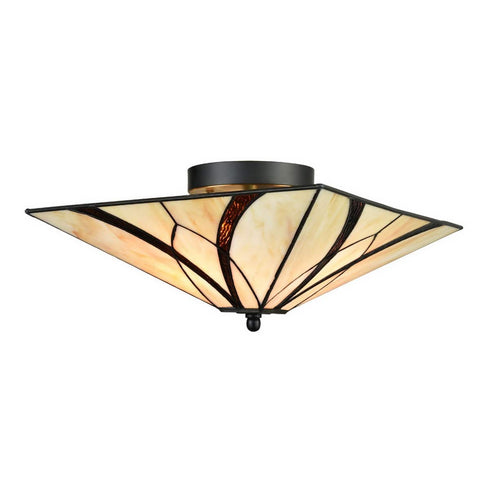 Tiffany Colored Glass Industrial Ceiling Lights for Kitchen