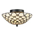 Industrial Tiffany Stained Glass Semi Flush Kitchen Ceiling Lights