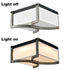 Industrial Flush Mount Ceiling Light White Dimmable LED Ceiling Light
