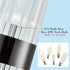 Titanium Black and Clear Glass Wall Sconces Lighting 2-Pack