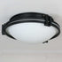 Black Flush Mount Light Milk Glass Ceiling Light Fixture