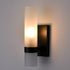 Black Vanity Light Bathroom Sconces Frosted Cylinder Glass