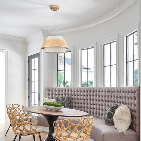 Gold Pendant Light Boho Hanging Light for Bedroom Living room