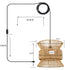 Plug in Pendant Light Rattan Hanging Lamp Boho On/Off Switch