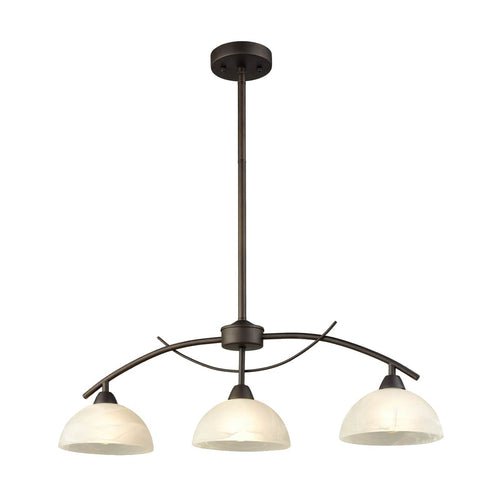 Vintage 3-Light Kitchen Pendant Lighting, Golden Bronze