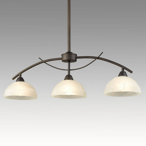 Vintage 3-Light Kitchen Pendant Lighting, Golden Bronze