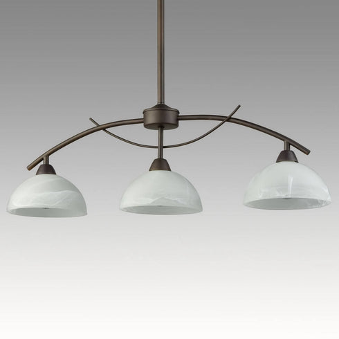 Vintage 3-Light Kitchen Pendant Lighting, Golden Bronze