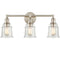Vintage Bath Vanity Light 3-Light Wall Sconce Brushed Nickel Finish