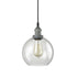 Vintage Clear Glass Globe Pendant Lighting Rustic Mycete Finish