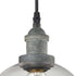 Vintage Clear Glass Globe Pendant Lighting Rustic Mycete Finish
