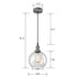 Vintage Clear Glass Globe Pendant Lighting Rustic Mycete Finish