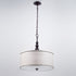 Vintage Fabric Drum Oil Rubbed Bronze Etamine Modern Pendant Lighting