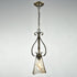 Vintage Glass Pendant Light Mini Kitchen Light with Amber Glass