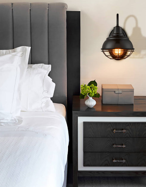 Vintage Gooseneck Barn Light Wall Sconces Oil Rubbed Bronze 2-Pack