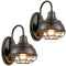 Vintage Gooseneck Barn Light Wall Sconces Oil Rubbed Bronze 2-Pack