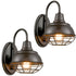 Vintage Gooseneck Barn Light Wall Sconces Oil Rubbed Bronze 2-Pack