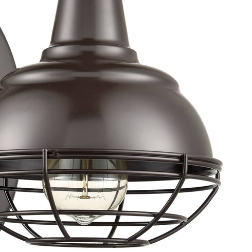 Vintage Gooseneck Barn Light Wall Sconces Oil Rubbed Bronze 2-Pack