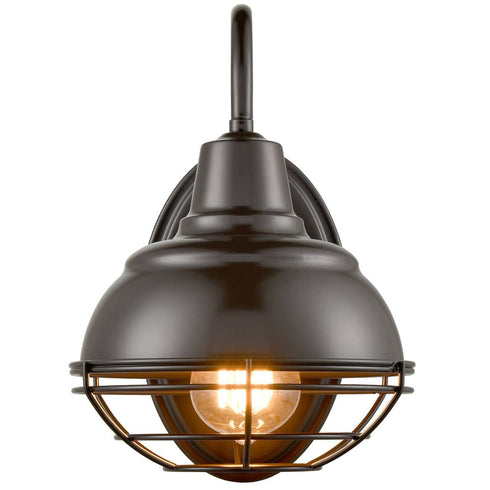 Vintage Gooseneck Barn Light Wall Sconces Oil Rubbed Bronze 2-Pack