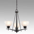 Vintage Iron Glass Oil Rubbed Bronze Large Modern Chandeliers